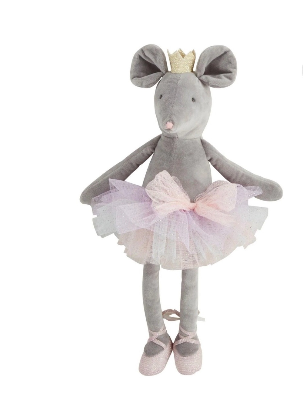 New Mud Pie Ivy The Mouse Velvet Princess Plush Dance Ballerina Bestie Toy